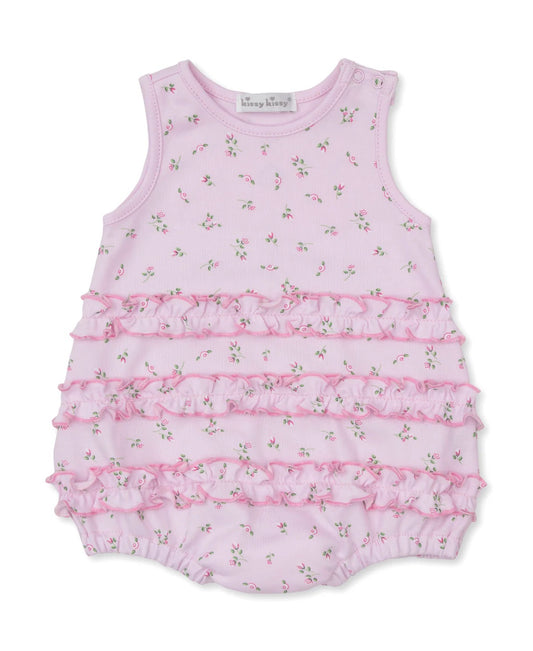 Garden Roses Pink Ruffle Bubble