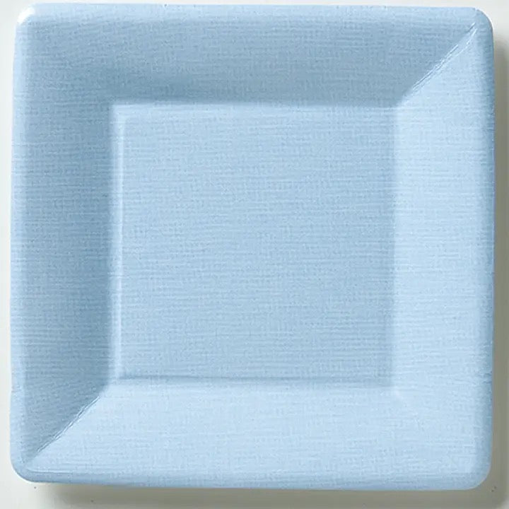Square Salad Plate - Light Blue