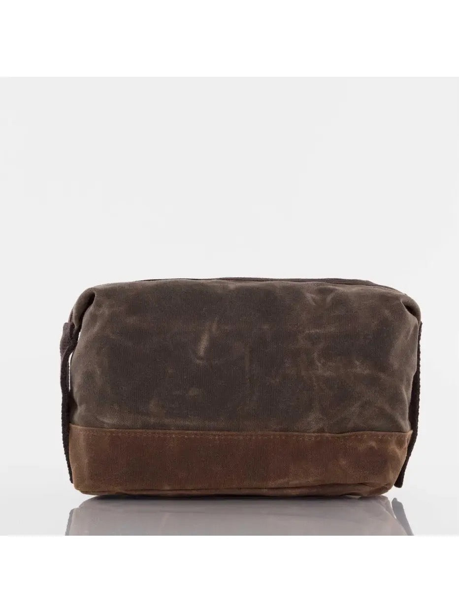 Waxed Dopp Kit - Olive