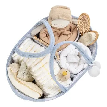 Rope Diaper Caddy - Blue