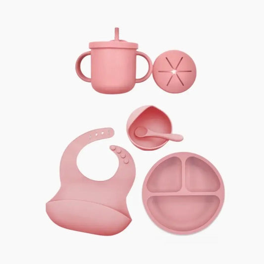 Silicone Feeding Set - Pink