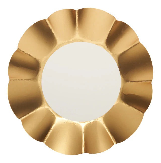 Appetizer/Dessert Bowl Gold & White