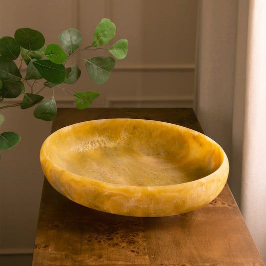 Resin Large Oval Bowl - Matcha