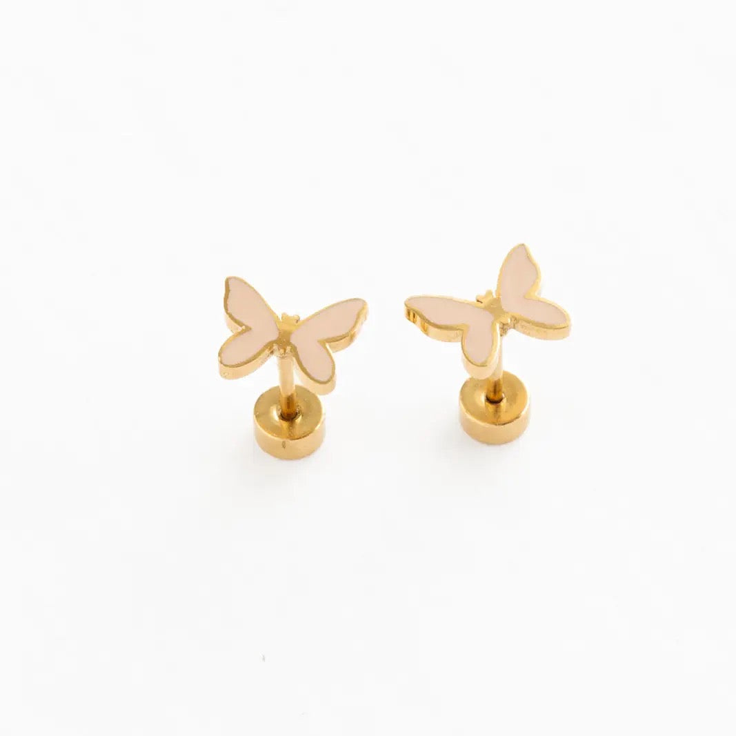 Blush Butterfly Earrings