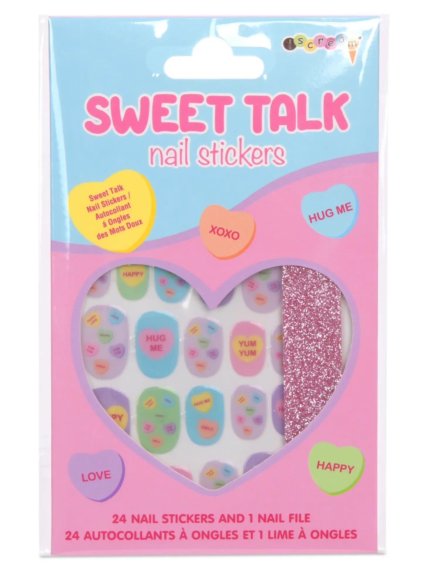 Sweet Talk Nail Stickers and Nail File Set