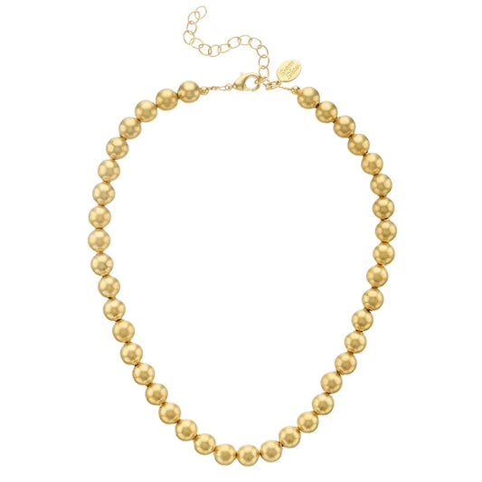 Mini Margaret Gold Bead Necklace