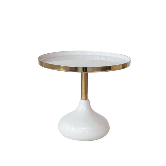 Enameled Metal Pedestal