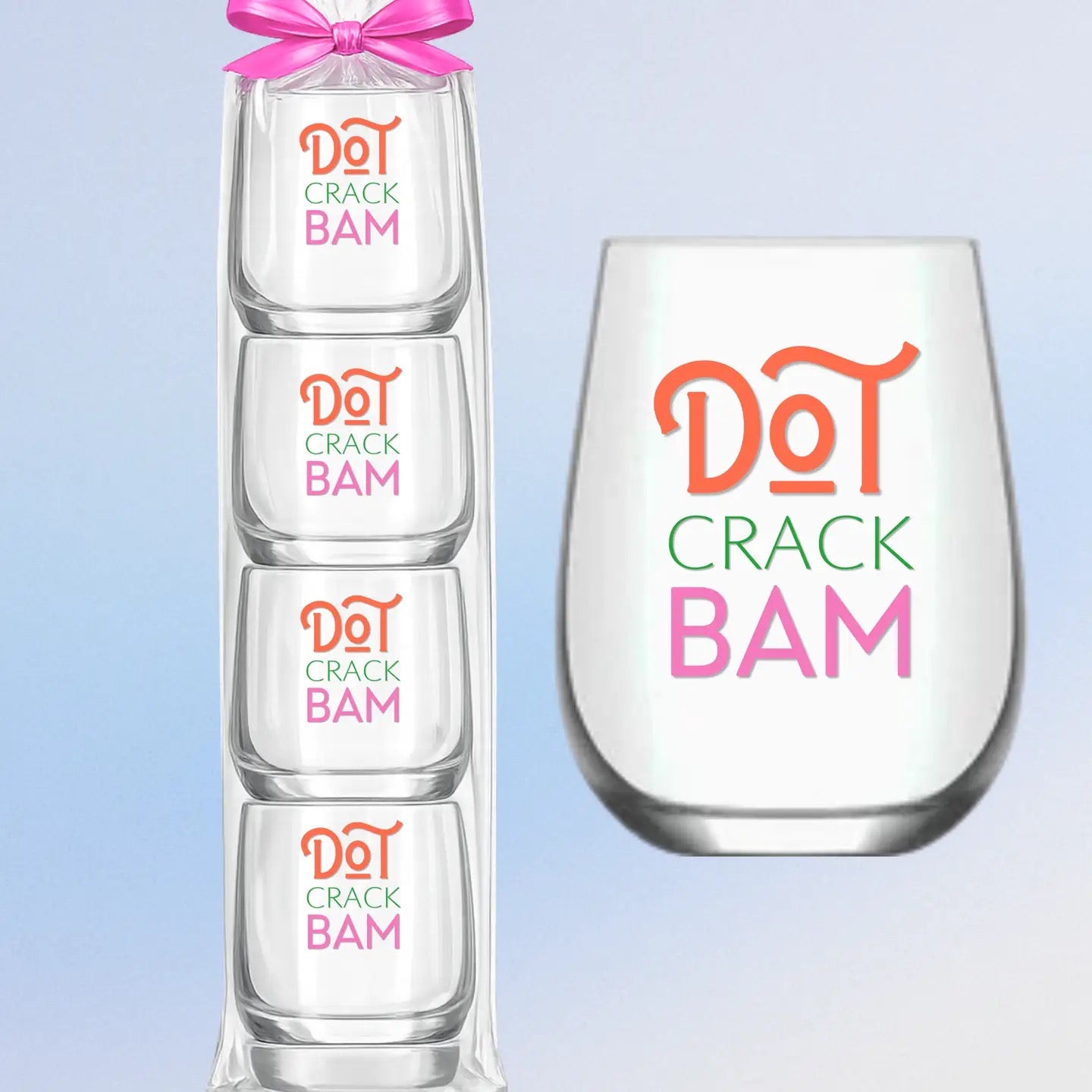 Mahjong Wine Glass Set