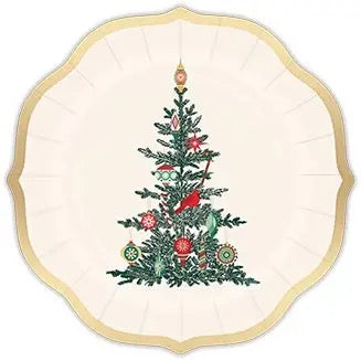 Vintage Tree Dessert Plate