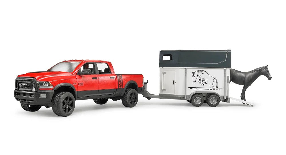 RAM 2500 Pick-Up Truck w/ Horse Trailer and Horse