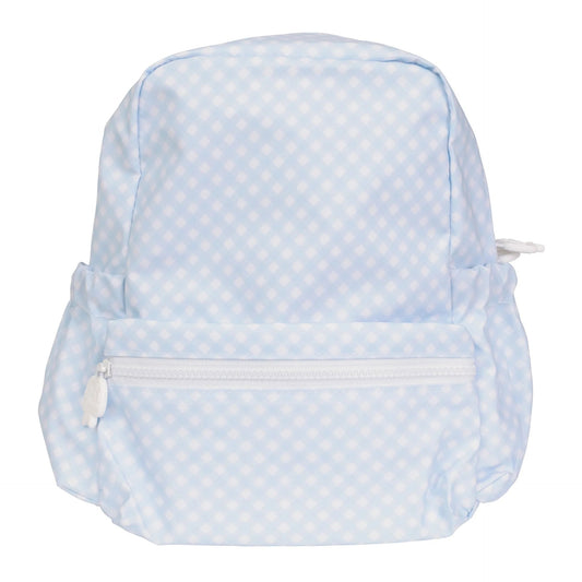 Blue Gingham Backpack