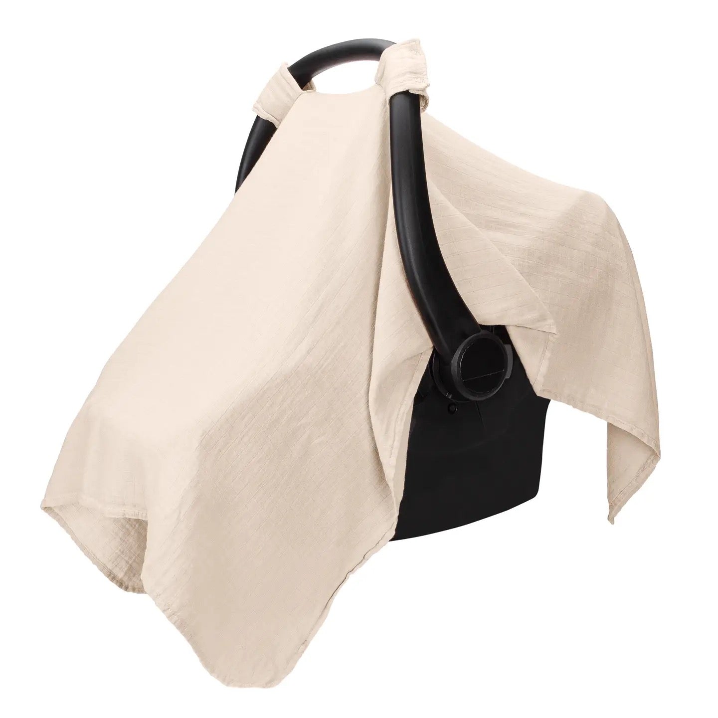 Muslin Car Seat Cover - Sand