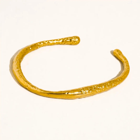 Textured Open Cuff Bracelet