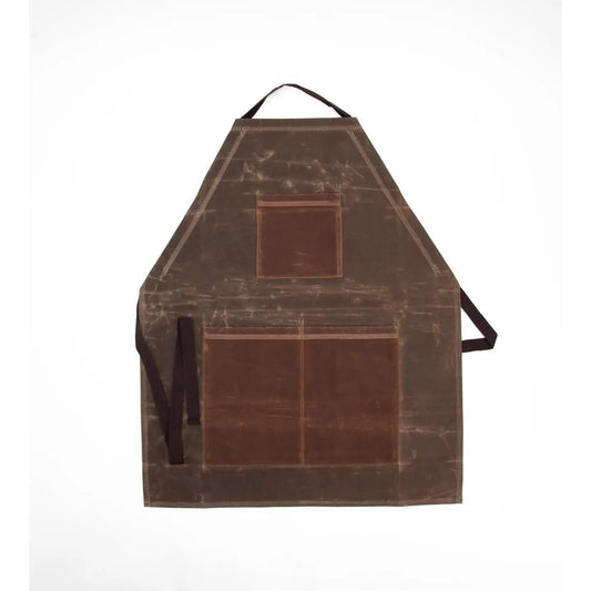 Waxed Apron - Olive