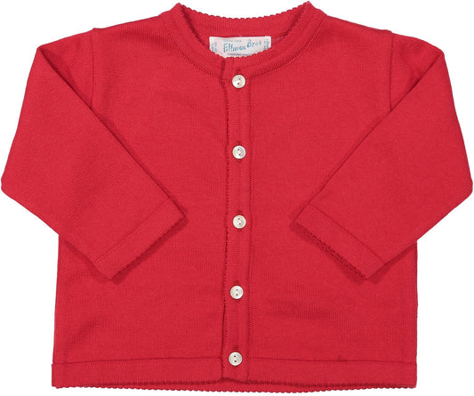 Holiday Red Knit Cardigan