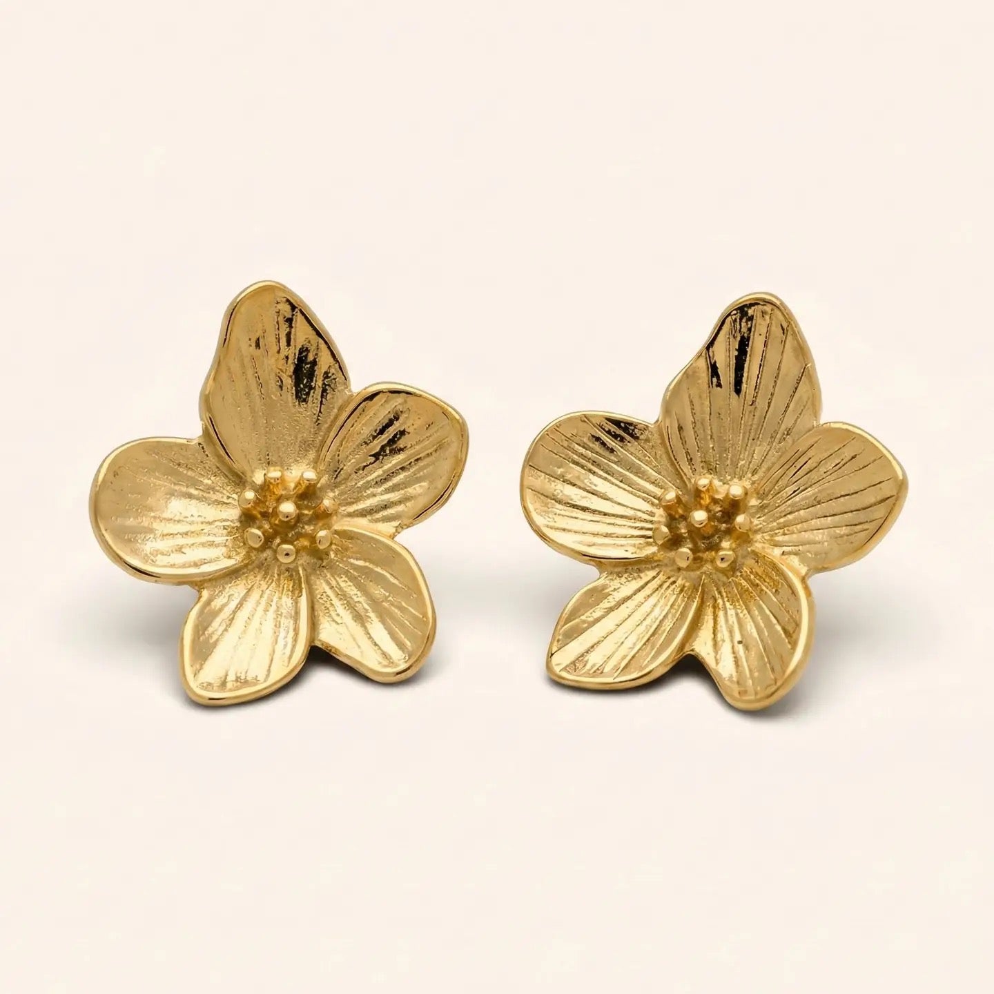 Gilded Petal Earrings
