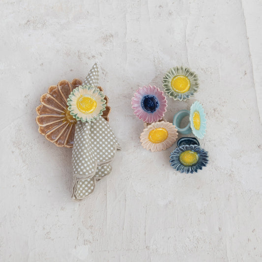 Flower Shaped Napkin Ring - Assorted colors