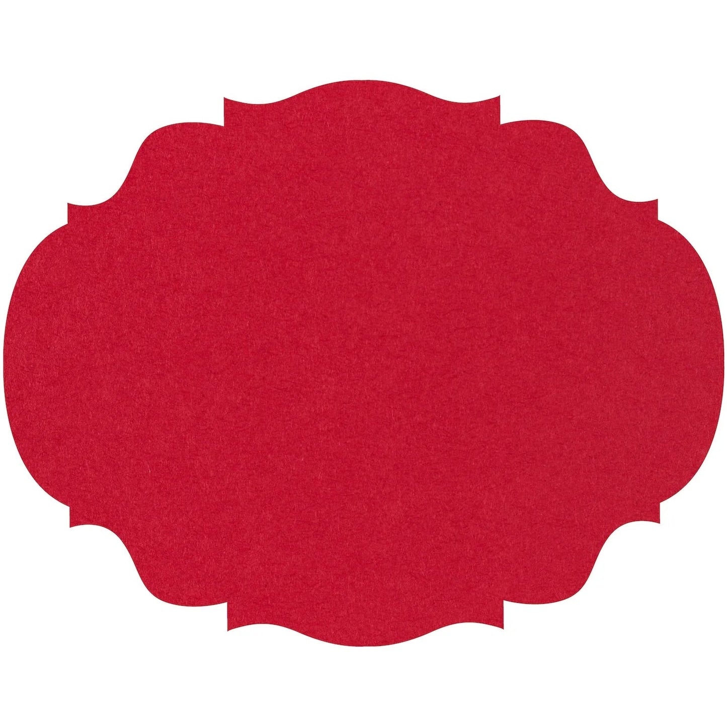 DIE-CUT RED FRENCH FRAME PLACEMAT