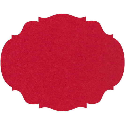 DIE-CUT RED FRENCH FRAME PLACEMAT