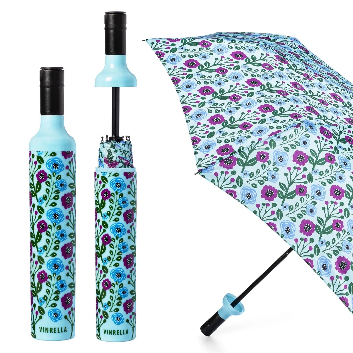 Floral Fantasy Bottle Umbrella