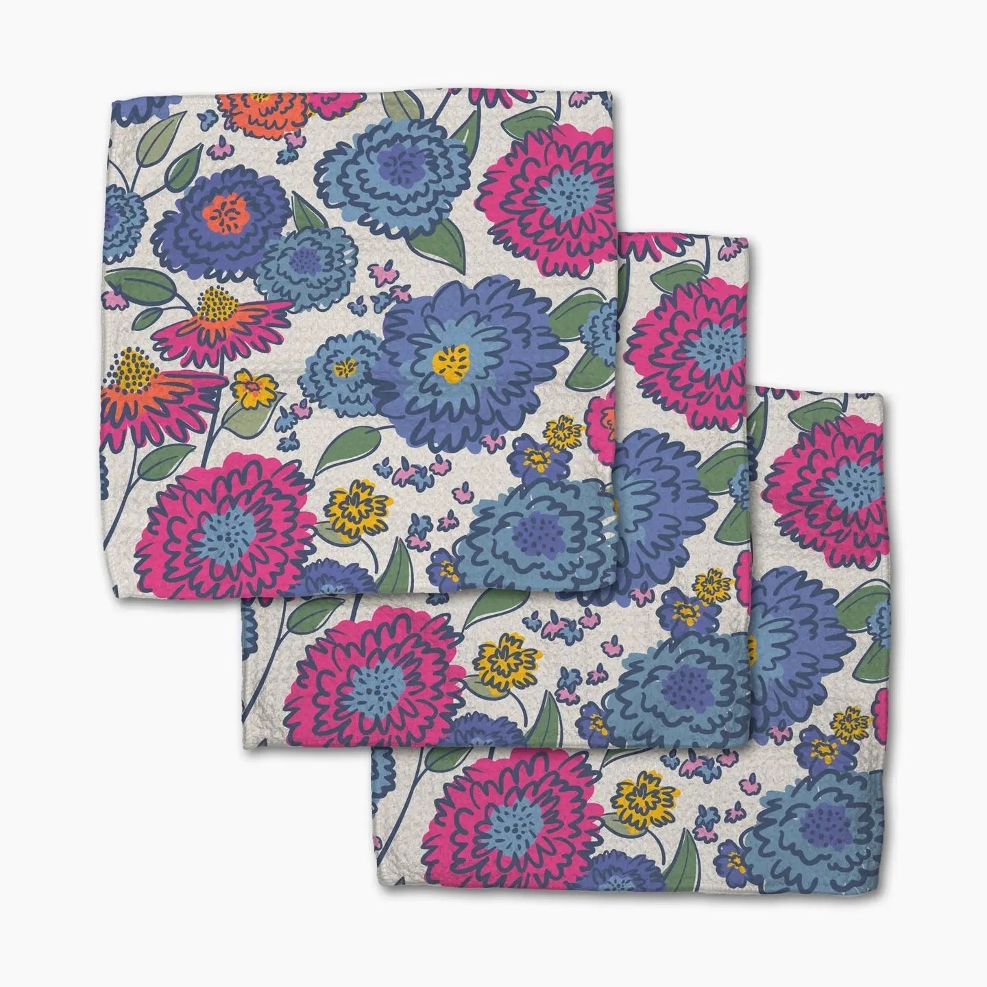 Painterly Meadow Dishcloth Set