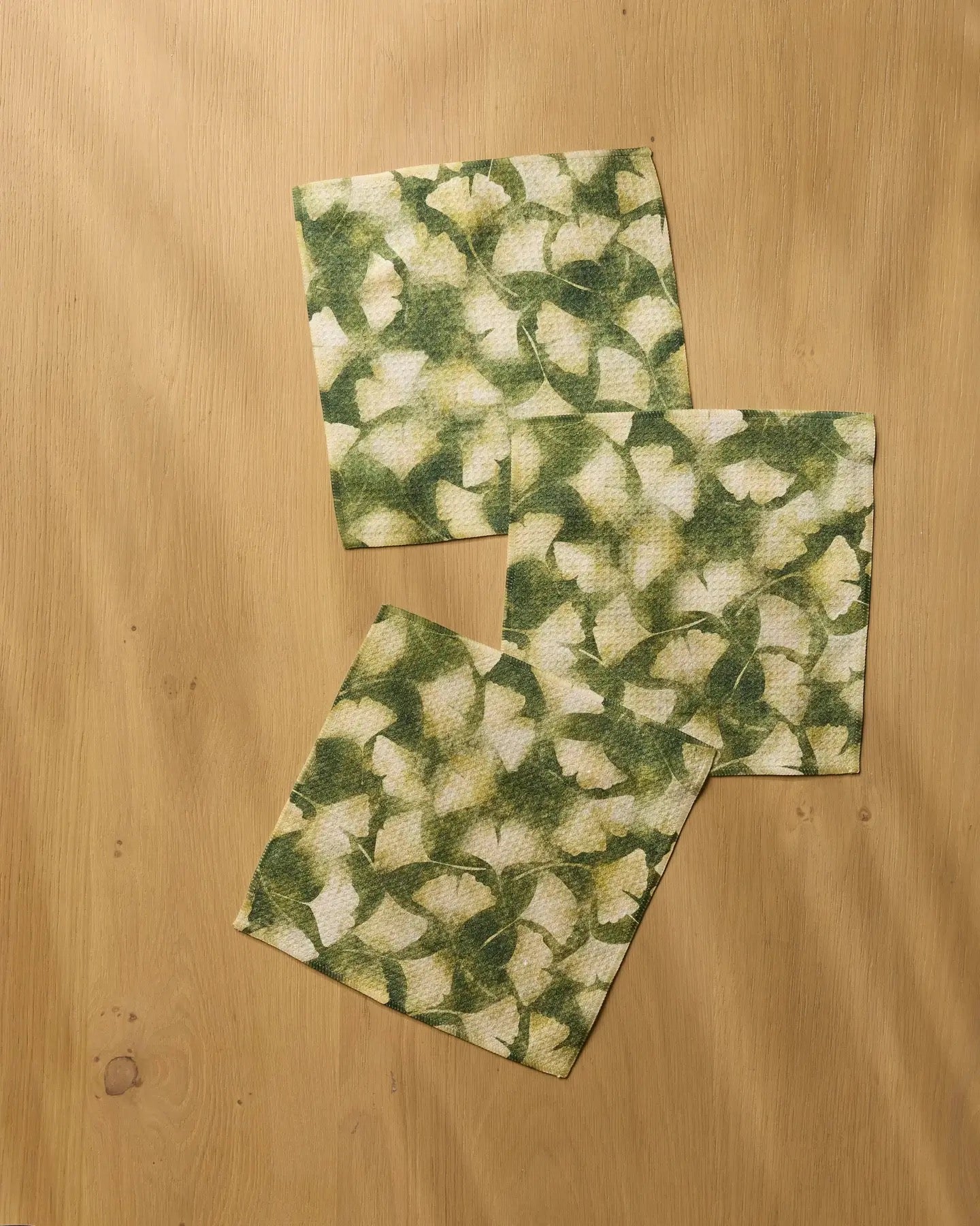 Gilded Ginkgo Dishcloth Set