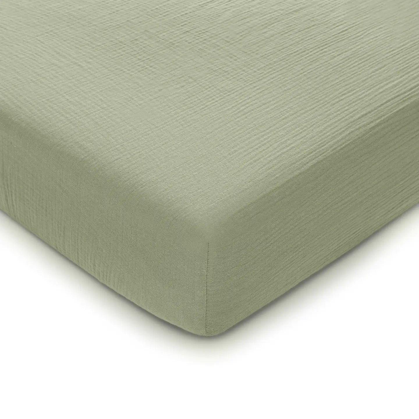 Muslin Crib Sheet - Sage