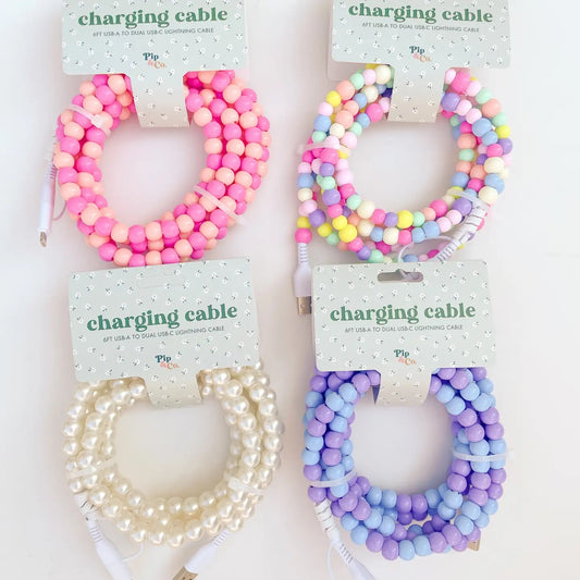 Beaded phone charger