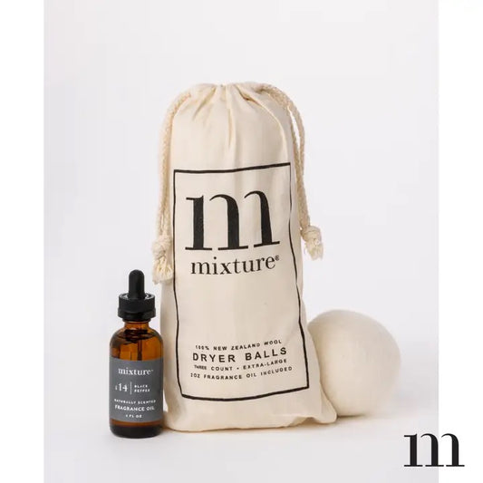 Wool Dryer Ball & Fragrance Oil Set - Salt & Sage
