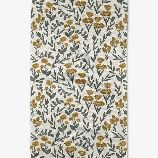Charolette Yellow Tea Towel