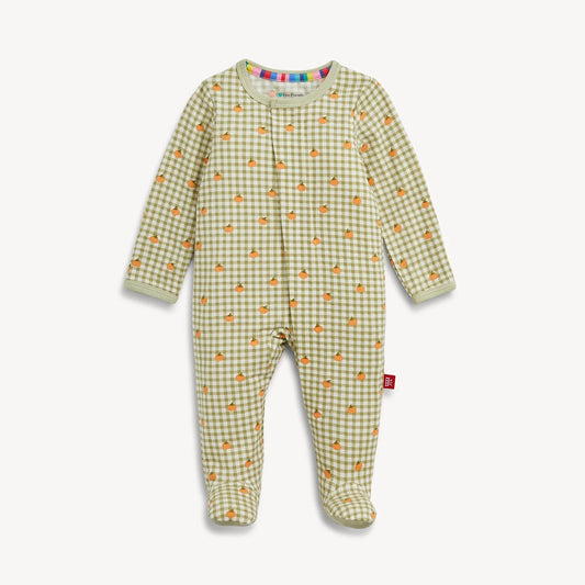 Pumpkin Plaid Footie