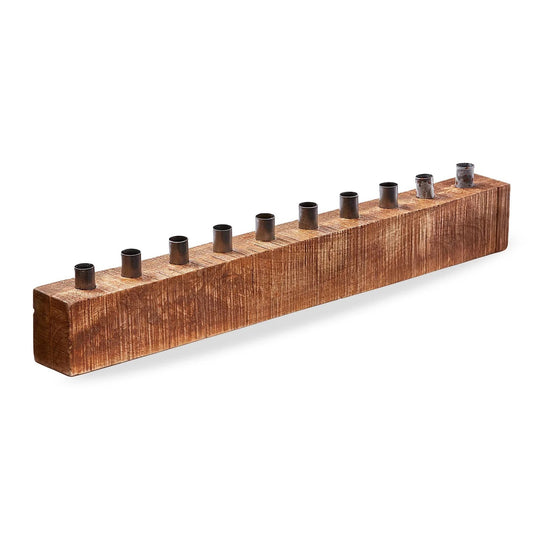 Wooden Taper Centerpiece