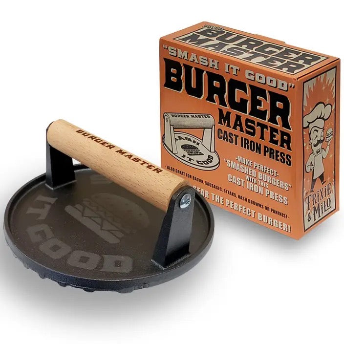 Burger Master Cast Iron Grill Press