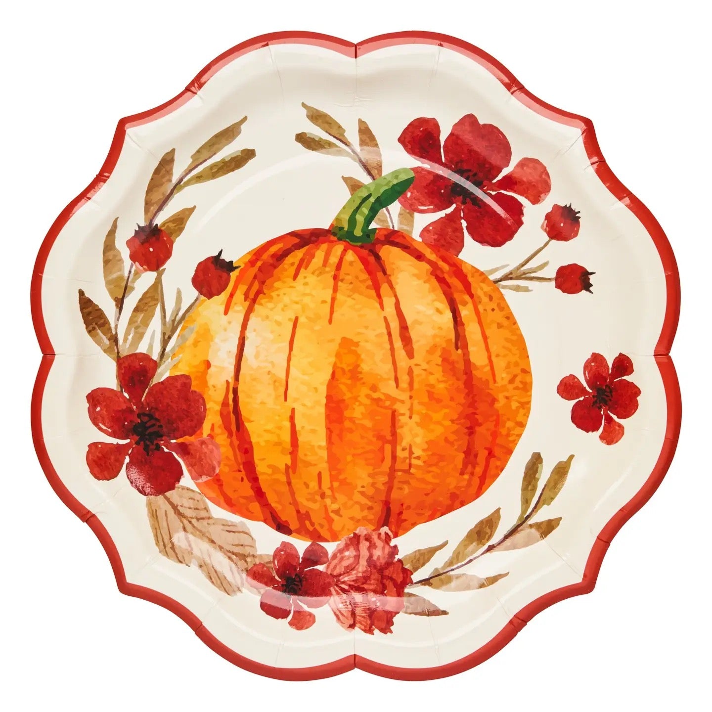 Autumn Foliage Paper Dinner Plate