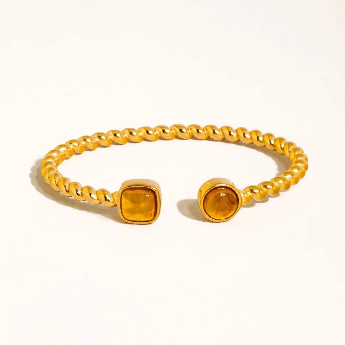 Cinder Resin Cuff - Brown