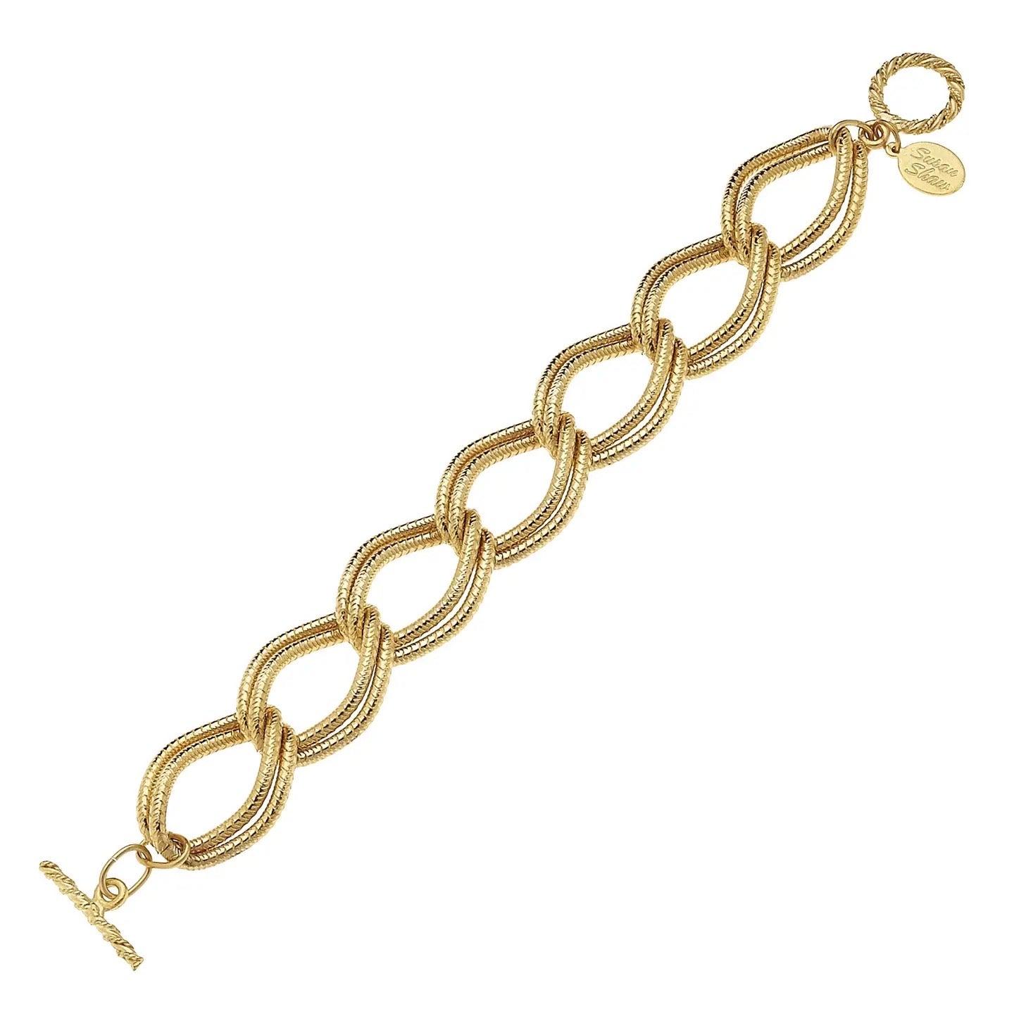 Gold Double Link Bracelet