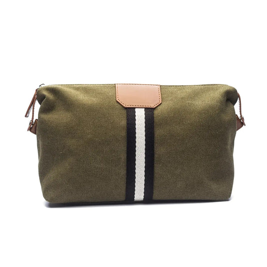 Canvas Toiletry Bag - Olive