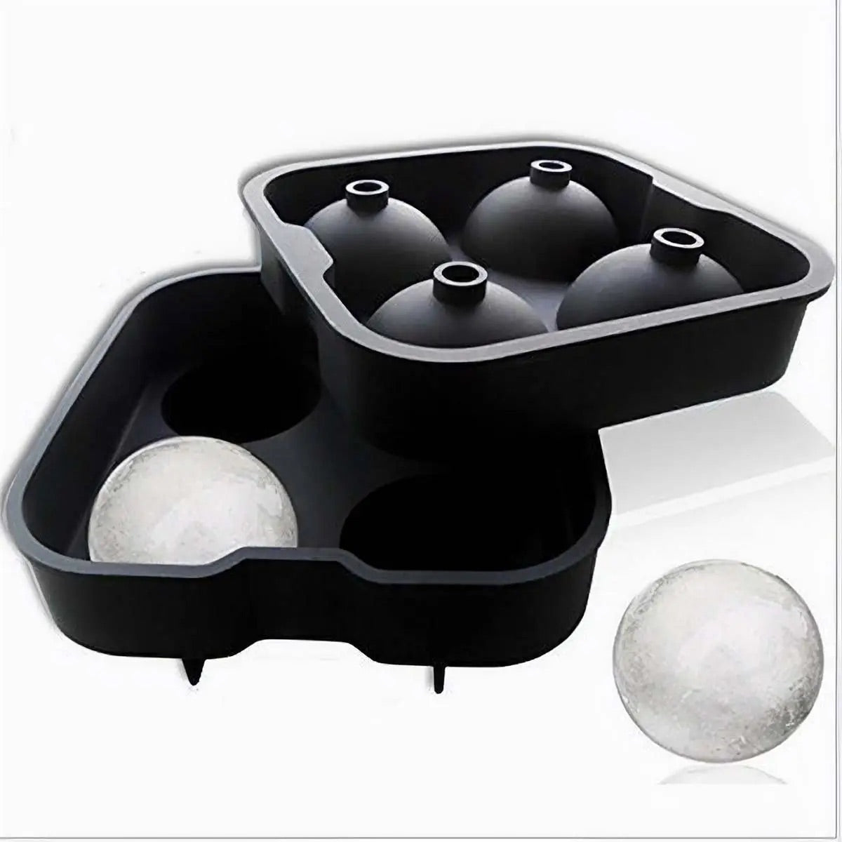 Jumbo 4 Ball Silicone Ice Tray