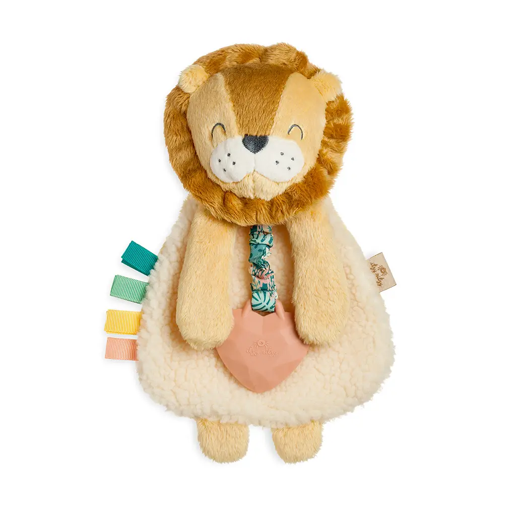 Plush Lovey with Silicone Teether Toy - Lion