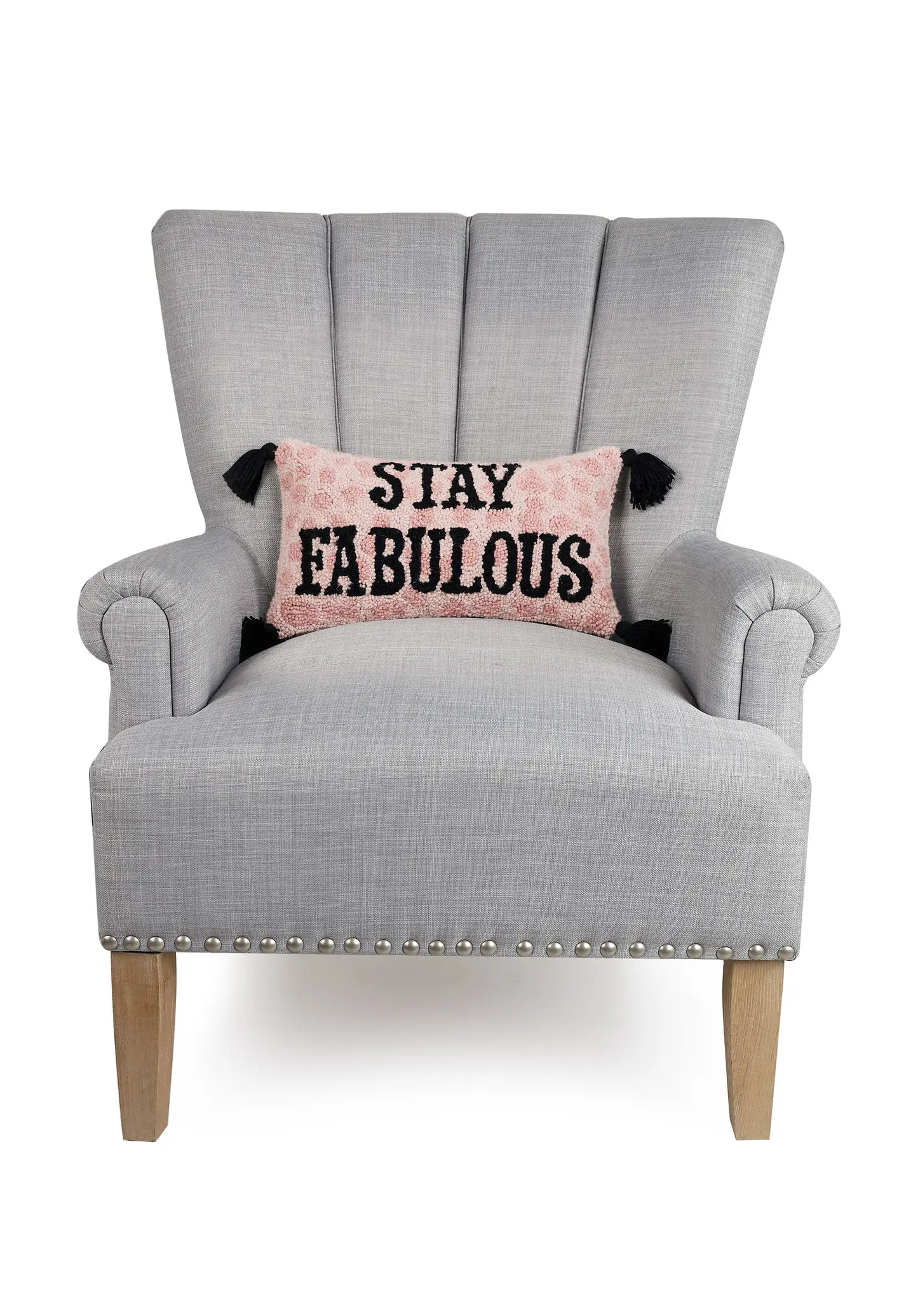 Stay Fabulous W/Tassels Hook Pillow