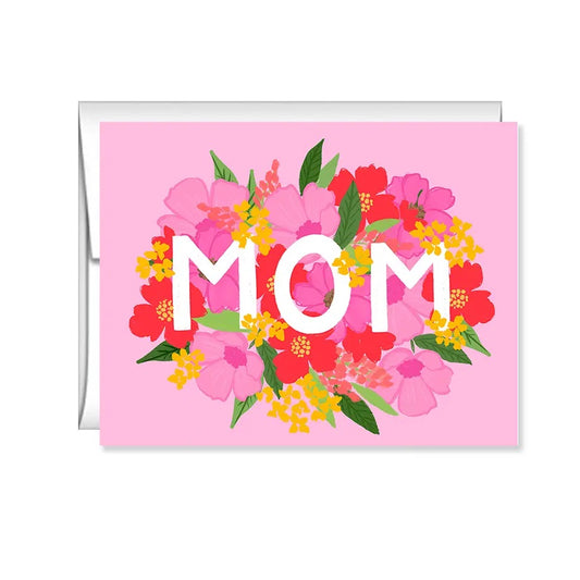 Floral MOM greeting Card