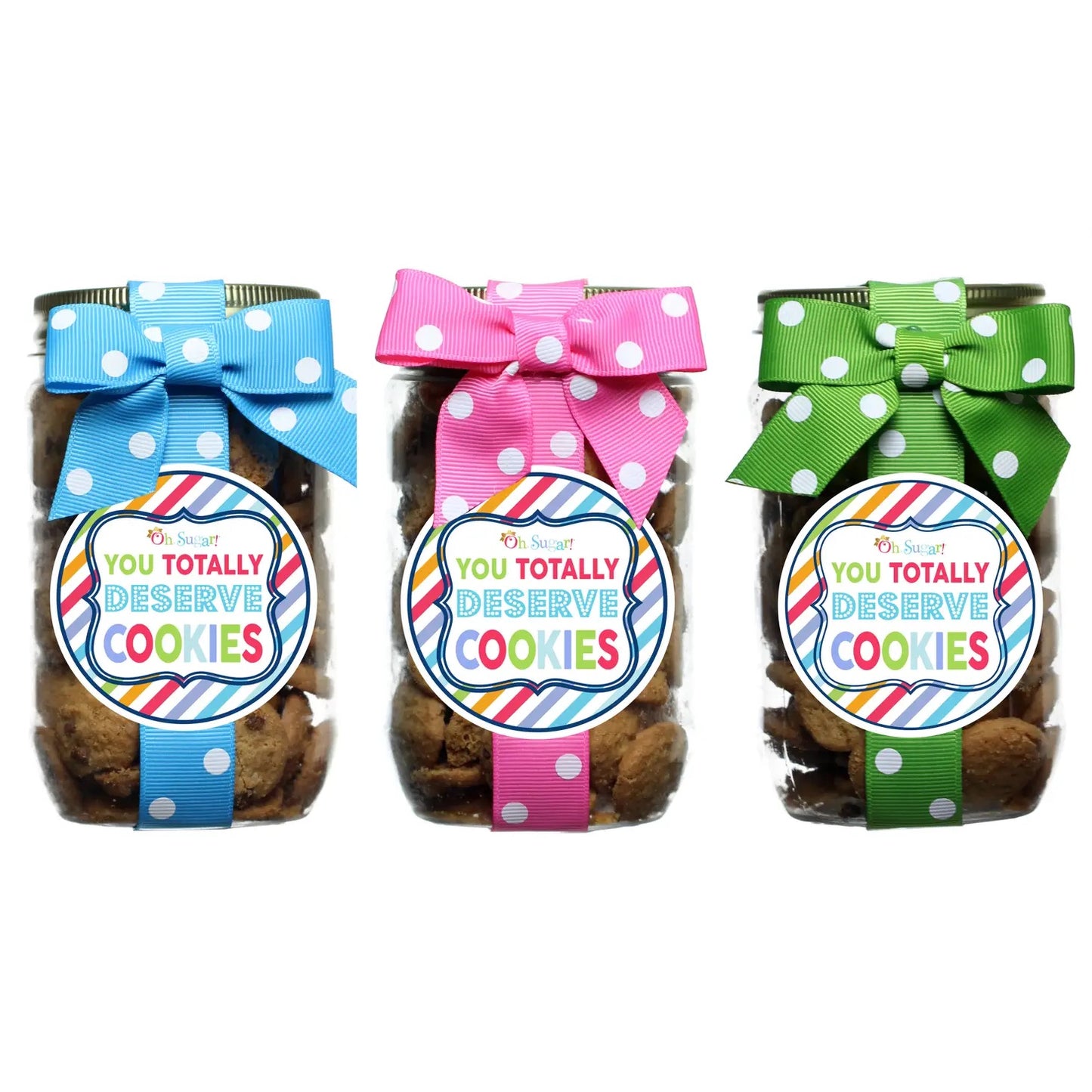 Cookie Pint Jars - Confetti Cupcake