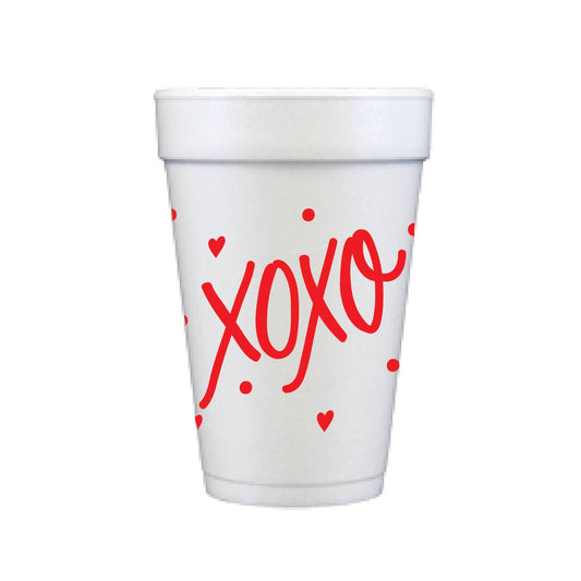 XOXO Styrofoam Cups