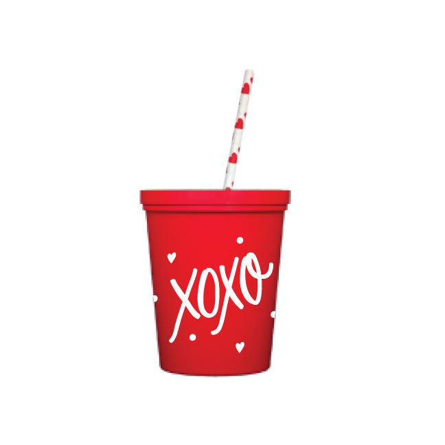 "XOXO" Kid's Valentine's Cups