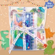 Glitter Dinosaur Dry Erase Coloring Gift Set